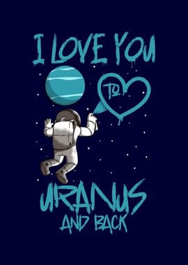 Astronaut Graffiti Love