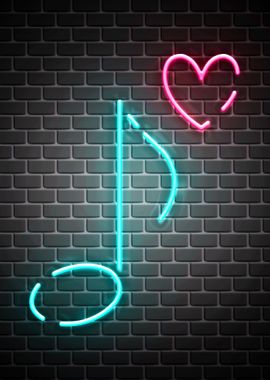 Musical neon quotes