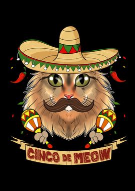 Cinco de Mayo Siberian Cat