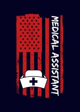 Medical Assistant USA Flag