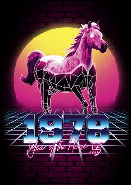 1978 Year Of The Horse Poster picture metal print paint by