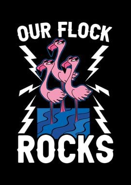 Our Flock Rocks Flamingo