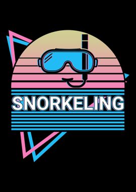 Snorkeling Snorkeler Retro