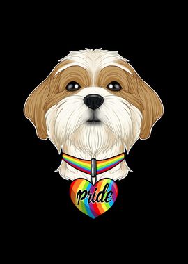 Shih Tzu LGBTQ Flag I Gay