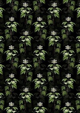 Black Guelder Rose Pattern