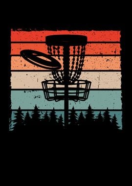 Disc golf retro color