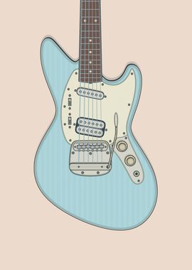 Sonic Blue Offset Guitar