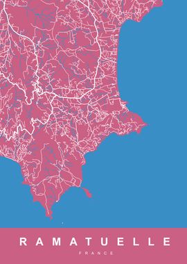 RAMATUELLE Map FRANCE 