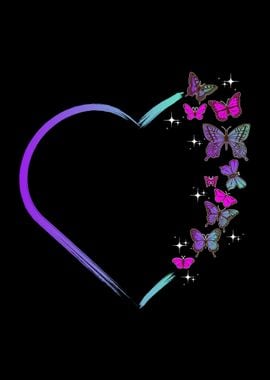 Butterfly Heart Cute