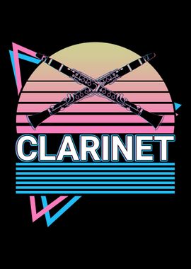 Clarinet Player Retro