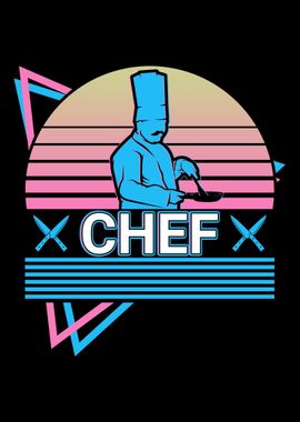 Chef Cook Cooking Retro