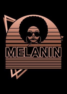 Melanin Black Girl Retro