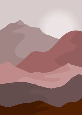 Aesthetic Brown Mountain