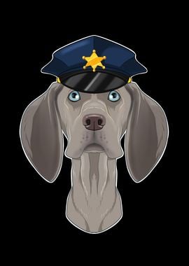 Police Weimaraner Canine