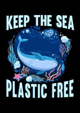 Plastic Free Sea Earth