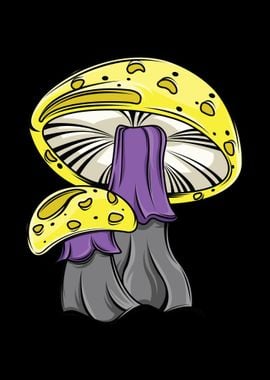 Nonbinary Pride Mushroom