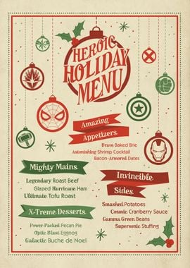 Holiday menu