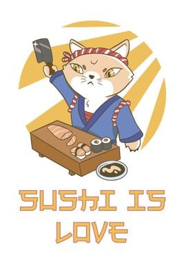 Sushi master cat 