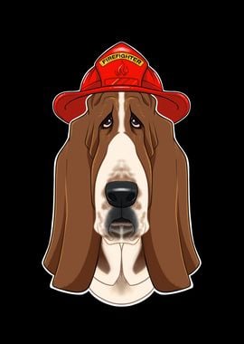 Firefighter Basset Hound