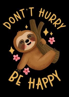 Lazy Sloth Happy