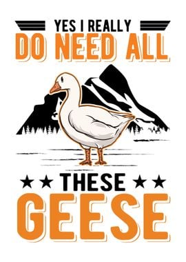 Goose Geese Farmer