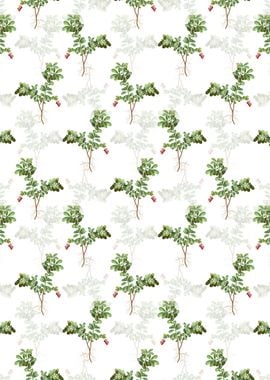 Floral Lingonberry Pattern