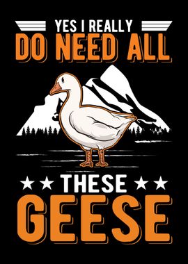 Goose Geese Farmer