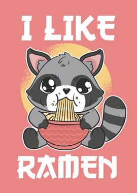 Cute Raccoon ramen