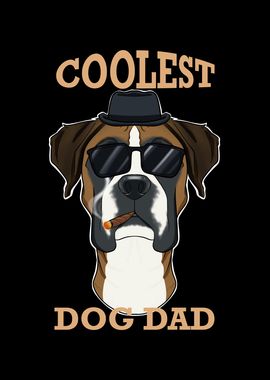 Coolest Dog Dad I Boxer