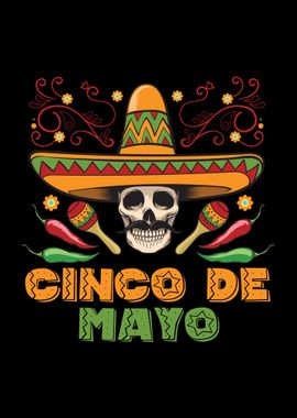 Happy Cinco De May Skull