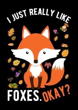 Really Love Foxes Cute Fox