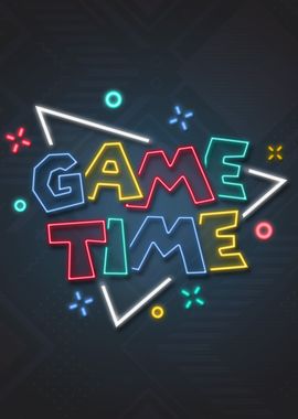 Game Time Neon Sign