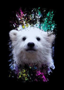 Colorful Polar Bear Baby