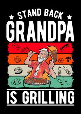 BBQ Grandpa Grilling