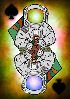 Surreal cosmic game card