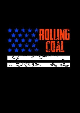 Rolling Coal USA Flag