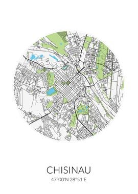 Chisinau Circle City Map