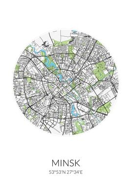 Minsk Circle City Map