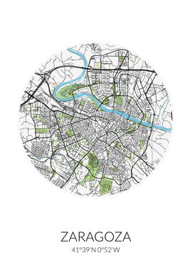 Zaragoza Circle City Map