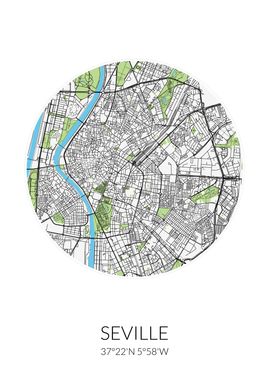 Seville Circle City Map