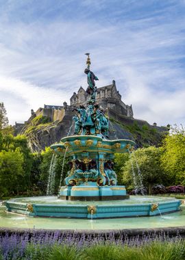 Ross Fountain in Edinburgh