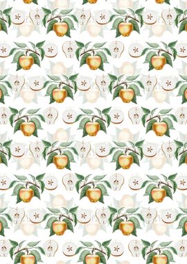 Floral Carla Apple Pattern