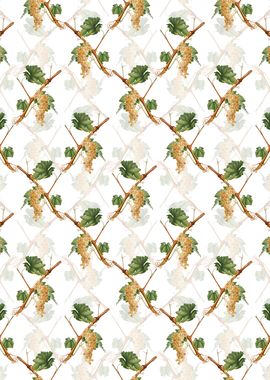 Vermentino Grapes Pattern