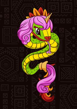 Quetzalcoatl Unicorn Aztec