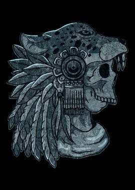 Quetzalcoatl Skull Aztec