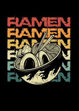 Ramen retro vintage