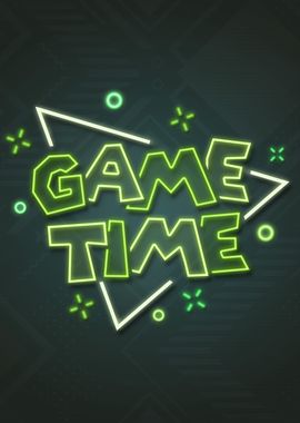 Game Time Neon Sign