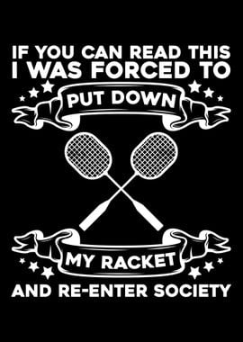 Badminton Racket Funny