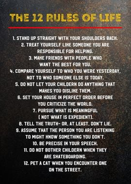 12 rules of life