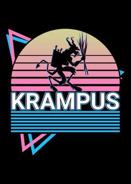 Krampus Christmas Retro